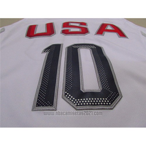 Camiseta USA 2016 Kyrie Irving #10 Blanco